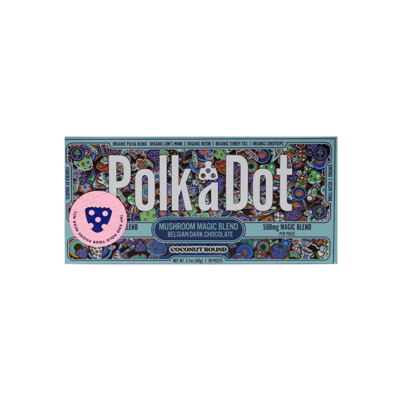 PolkaDot Magic Blend Mushroom Chocolate Bar Coconut Blend