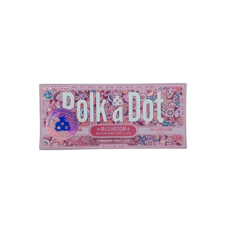 PolkaDot Magic Blend Mushroom Chocolate Bar Forbbiden Fruit Loop