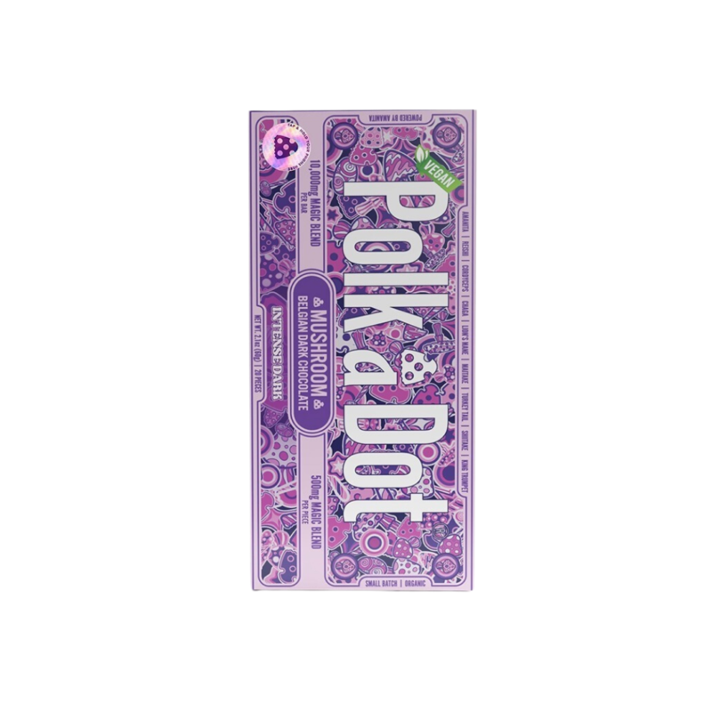 PolkaDot Magic Blend Mushroom Chocolate Bar Intense Dark (vegan)