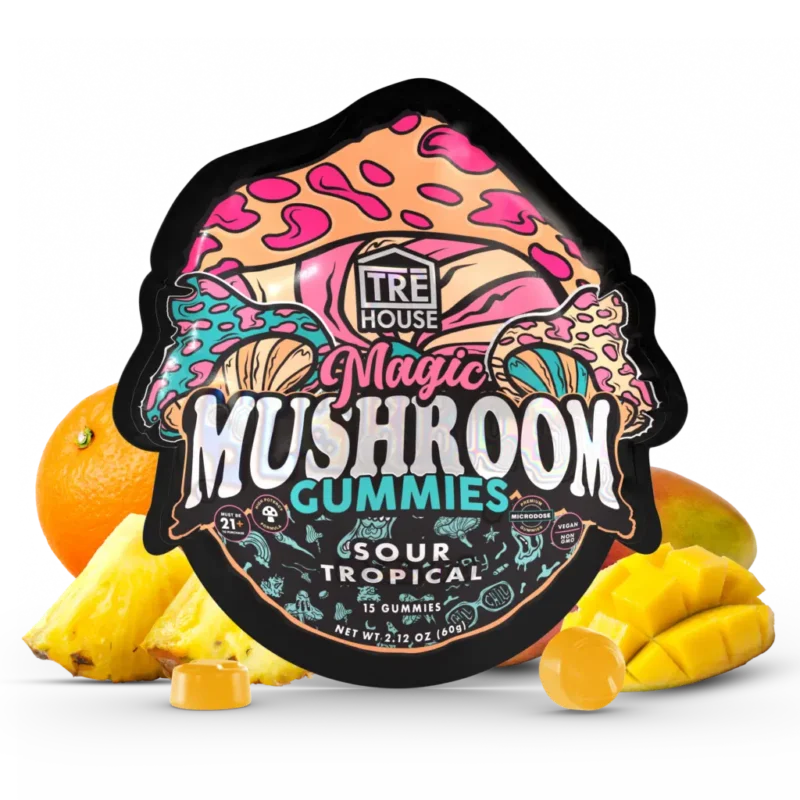 tre-house magic mushroom gummies sour tropical-15-pack